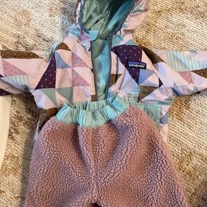 Patagonia 3-6 month Reversible Baby Snowsuit